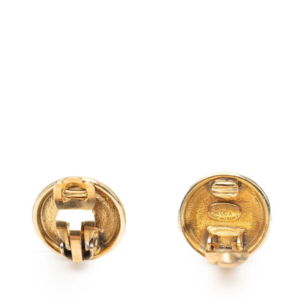 CHANEL Gold Logo Earrings - Picture 3 of 3